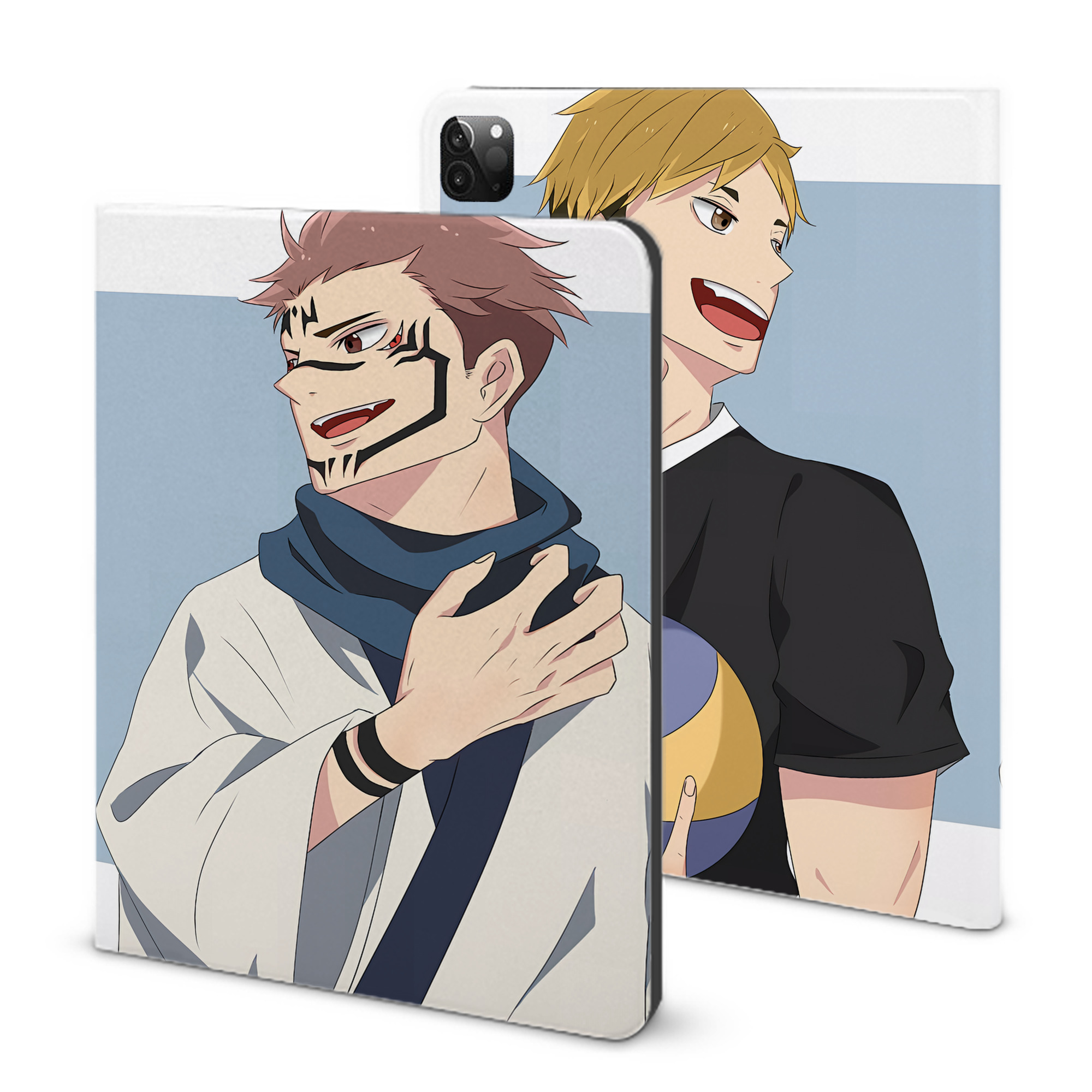 （画像用） 呪術廻戦 Jujutsu Kaisen IPadケース ペンホルダー付き ブックスタイルデザイン